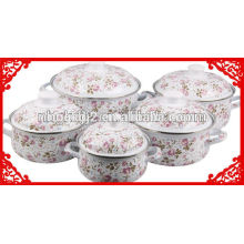 flower design enamel cookware enamel steel cookware kitchen accessories